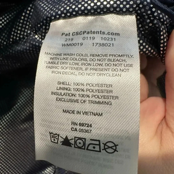 Size S Men’s Columbia Puffer Jacket In Blue - Picture 4 of 5